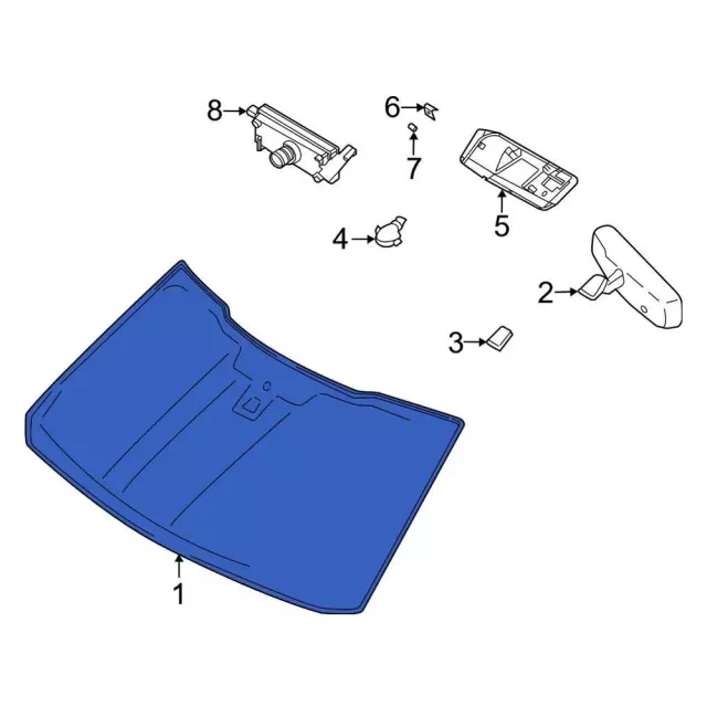ML3Z1503100G - : Windshield for Ford: F-150 Image