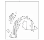 2056904407 - Detachable Parts: Wheel Arch Cover for Mercedes-Benz Image