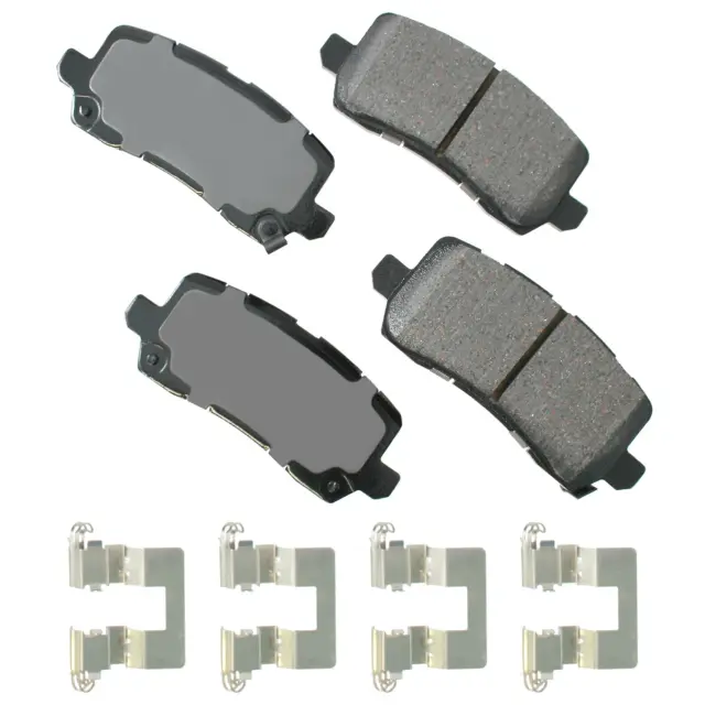 ACT1698 - Brake: Akebono ProACT Ultra Premium Ceramic Disc Brake Pad Kit for AKEBONO Image