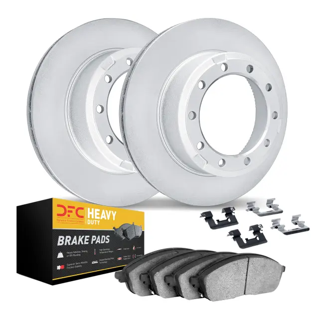 421299231 - : DFC GEOSPEC Coated Rotor- HD Brake Pad - Hardware for DYNAMIC FRICTION Image