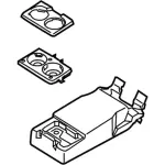 DS7Z5467112GC - Body: Armrest Assembly for Ford: Fusion Image image
