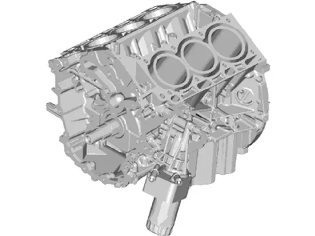 DK4Z6009D - Engine: Short Block for Ford: Transit-150, Transit-250, Transit-350, Transit-350 HD Image
