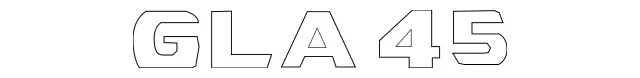 1568172100 - Rear-End Door: Model Badge for Mercedes-Benz: GLA250 Image image
