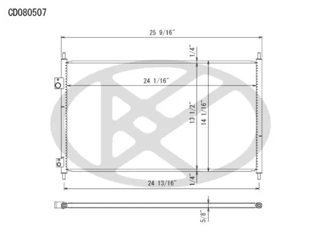 CD080507 - Air Conditioning &amp; Heat: Koyorad A/C Condenser for Koyo Image