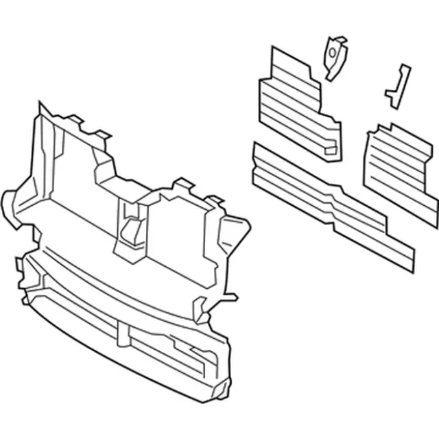 KA1Z8475B - : Radiator Shutter Assembly for Lincoln: Nautilus Image