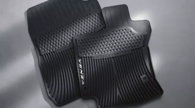 2009-2011 Toyota Venza - Floor Mats, All-Weather, Front Set, Black - Toyota (PT908-0T10W-02)