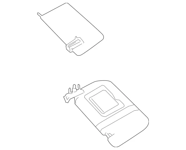 25181007108K63 - Body: Sun-visor for Mercedes-Benz Image