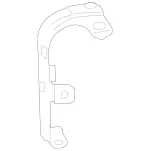 2316201414 - Cowl, Front Panel: Holder for Mercedes-Benz Image