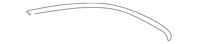 2036731538 - Windows: Molding for Mercedes-Benz: C240, C320 Image