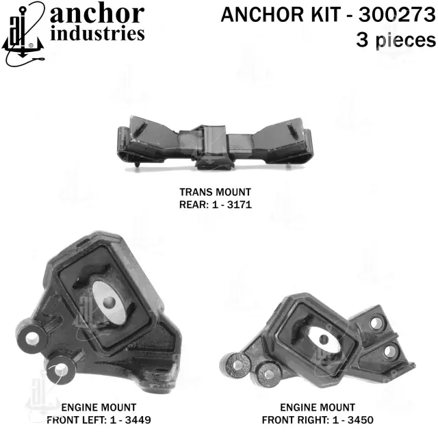 300273 - Engines &amp; Components: Anchor Engine Mount Kit for Anchor Image