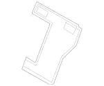 2039241762 - Rear Seat Bench: Lining for Mercedes-Benz: 180C, C230, C320 Image