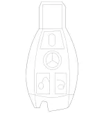 22290522100041 - : Key                                      for Mercedes-Benz: GLE 43 AMG&amp;reg;, GLE 450 AMG&amp;reg;, GLE 63 AMG&amp;reg; S Image