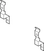 497301CA0A - Cooling System: Power Steering Cooler Rear Bracket for INFINITI: FX35, FX37, FX50, QX70 Image