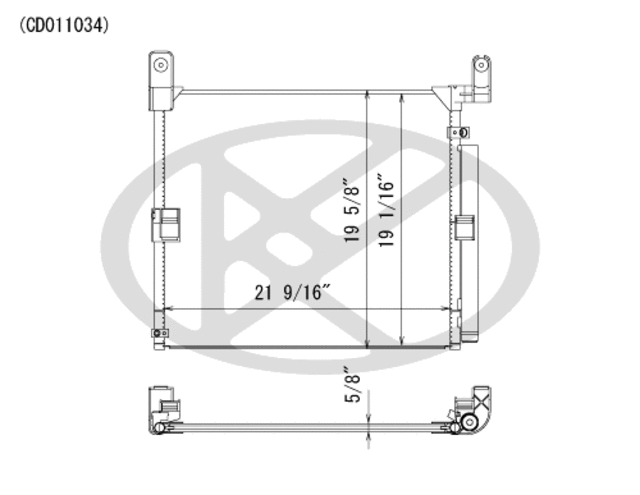 CD011034 - : Koyorad A/C Condenser for Koyo Image