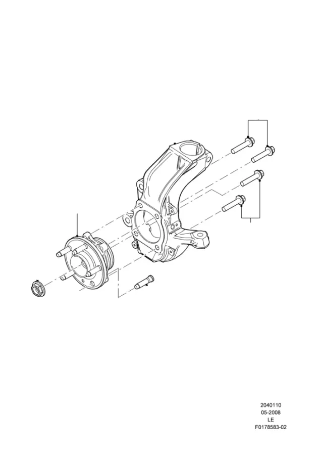 BT4Z1104B - Suspension: Front Hub for Ford Image