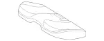 22392069119E43 - Body: Cushion Cover for Mercedes-Benz Image