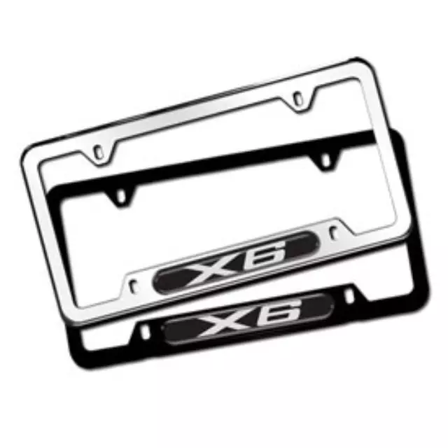 License Plate Frame With Chrome Emblem - BMW (82-11-0-443-116)