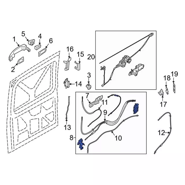 Latch - Ford (SK4Z-61264A00-A)