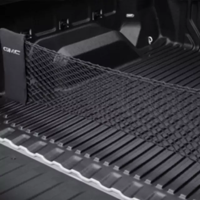 84105423 - : 2019-2023 GMC Bed Vertical Envelope Style Cargo Net w/ Storage Bag Featuring GMC Logo Fits Sierra 1500 2500 HD 3500 HD for GMC: Sierra 1500, Sierra 1500 Limited, Sierra 2500 HD, Sierra 3500 HD Image