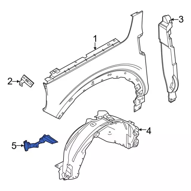 LJ7Z16G554A - : Rear Bracket for Ford: Bronco Sport, Escape, Maverick Image
