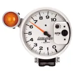 233911 - : GAUGE, TACHOMETER, 5", 10K RPM, PEDESTAL W/ EXT. SHIFT-LITE, SILVER, AUTO GAGE for AutoMeter Image
