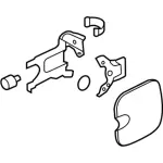 8A8Z74405A26A - : Fuel Door for Ford: Flex Image