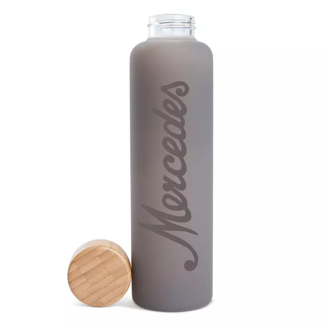 Mer 18oz  Glass Bottle With Bamboo Lid S - Mercedes-Benz (1524321-00)