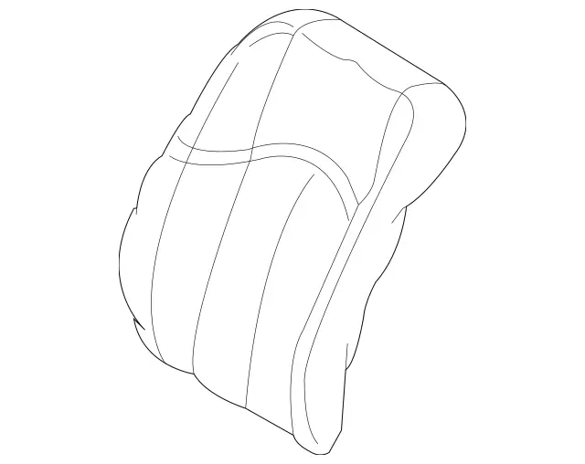 21191017937F40 - Body: Seat Back Cover for Mercedes-Benz Image