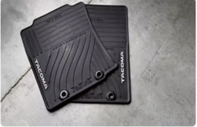PT9083515020 - : Tacoma Dcab All Weather Mats 4PC Black for Toyota: Tacoma Image