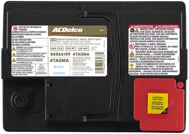 47AGM - : Battery for ACDelco Image