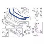 ML3Z17D957AAPTM - Body: Upper Molding for Ford: F-150 Image