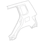 2046301621 - Side Walls: Fender, Rear for Mercedes-Benz: GLK250, GLK350 Image