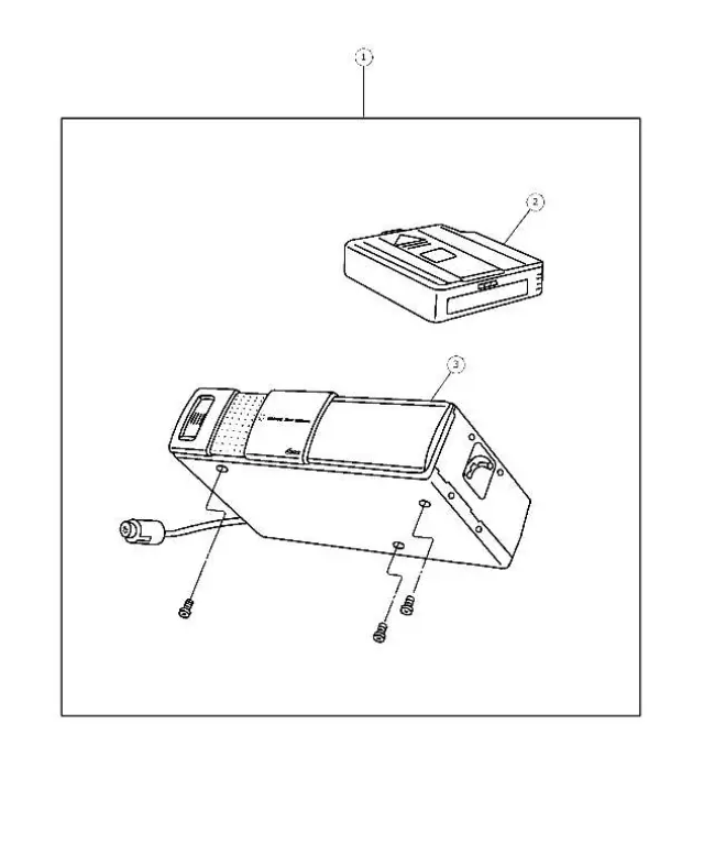 82207483 - Mopar Accessories - Component Parts: Cd Changer - 6 Disc Player Kit for Mopar Image