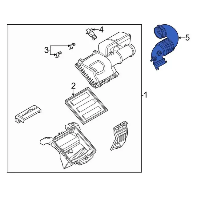 LC2Z9B659A - Engine: Air Outlet for Ford: E-350 Super Duty, E-450 Super Duty Image