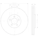 355122872 - : Disc Brake Rotor for Hella Pagid Image