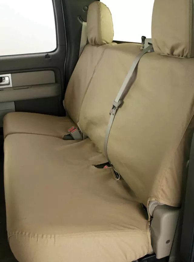 VAC3Z2663812C - Interior: Seat Covers, Rear Sd 60/40 W/O Armrest for Ford: E-350 Super Duty, E-450 Super Duty, F-250 Super Duty, F-350 Super Duty, F-450 Super Duty, F-550 Super Duty Image