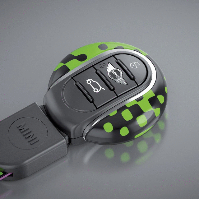 82292353327 - Interior: Vivid Green Key Fob With Nfc for Mini Image