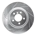 63111014L - : DFC Brake Rotor - Drilled and Slotted - Silver for DYNAMIC FRICTION Image