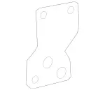 4476310100 - Body: Lock Pillar Trim Bracket for Mercedes-Benz Image