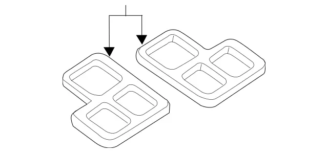 246831019864 - : Seal, Air Duct for Mercedes-Benz: B Electric Drive, B250e, CLA250, GLA250 Image