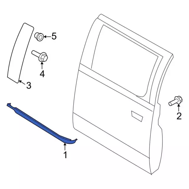 NL3Z1521452A - : Belt Molding for Ford: F-150, F-150 Lightning Image