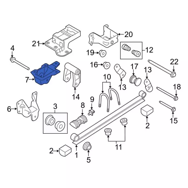 Leaf Spring Bracket - Ford (MK3Z-5775-A)