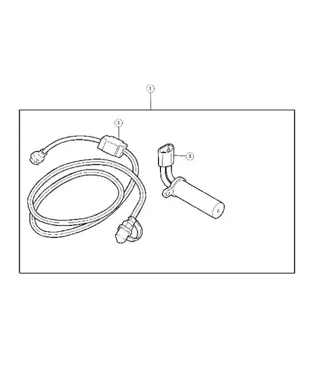 5148148AB - 5.7L Gas; Engine: Engine Block Heater Cord for Dodge: Ram 2500 | Ram: 1500, 2500, 3500 Image