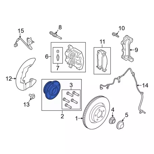 PR3Z1109D - : 2021-2024 Ford Mustang - Hub Assembly for Ford: Mustang Image