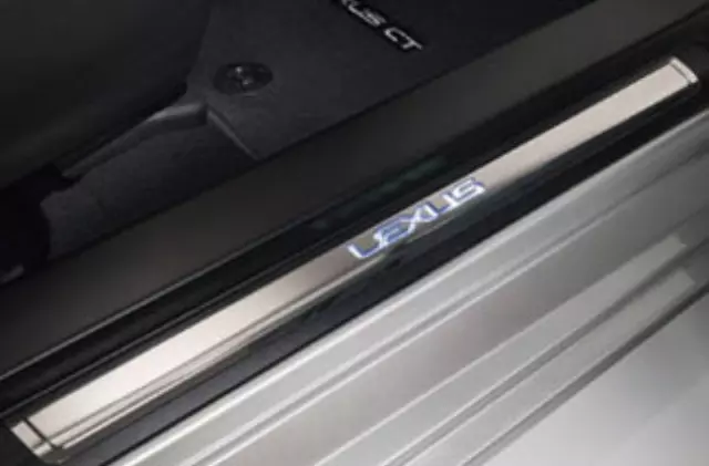 Lexus OEM Illuminated Door Sills For 2016-2020 RX350 - Brown, 2pc Set