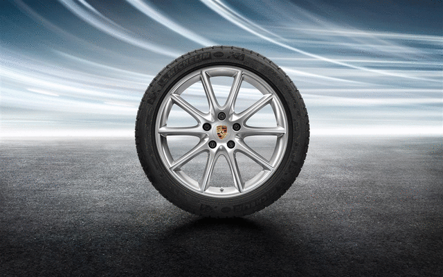 9Y0044635B - Wheels: 20-Inch Cayenne Design Winter Wheel-And-Tire for Porsche: Cayenne Image