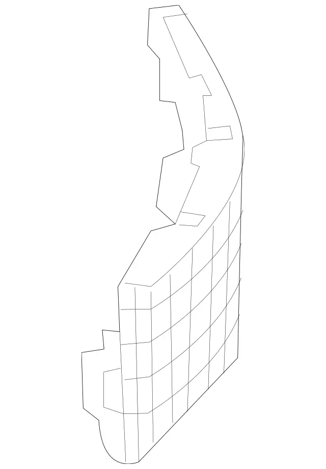 1668850853 - Detachable Parts: Cover Grill for Mercedes-Benz: GL350, GL450, GL550, GL63 AMG, GLS350d, GLS450, GLS550, GLS63 AMG Image image