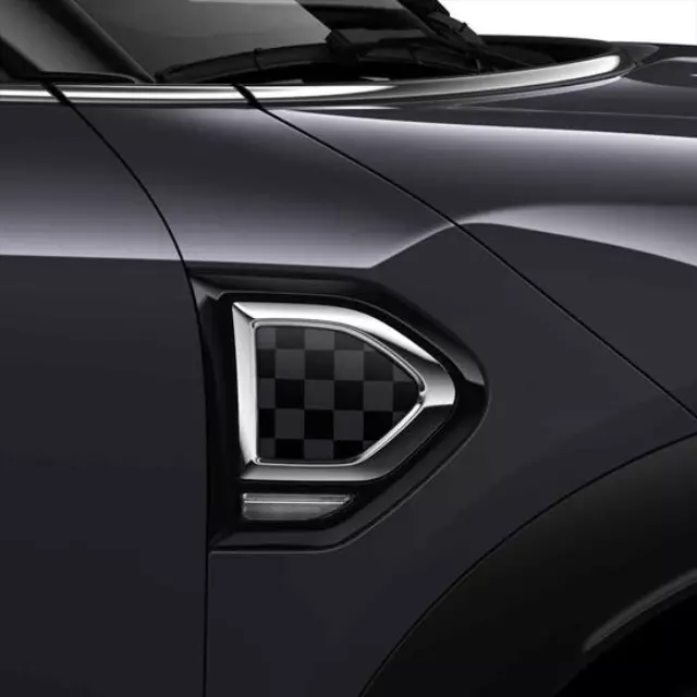 51132413355 - Exterior: Side Scuttles - Black/Grey Checkered for Mini Image