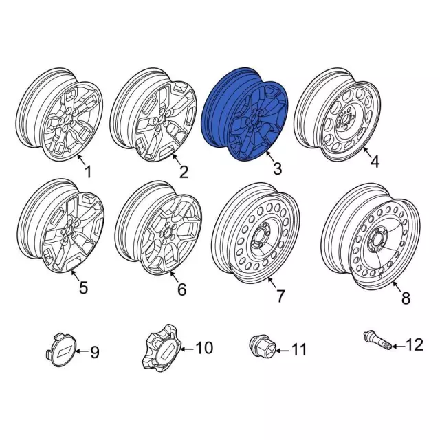 M1PZ1007D - : Wheel Assembly for Ford: Bronco Sport Image