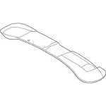 FR3Z6345594BA - Body: Lid Trim for Ford Image